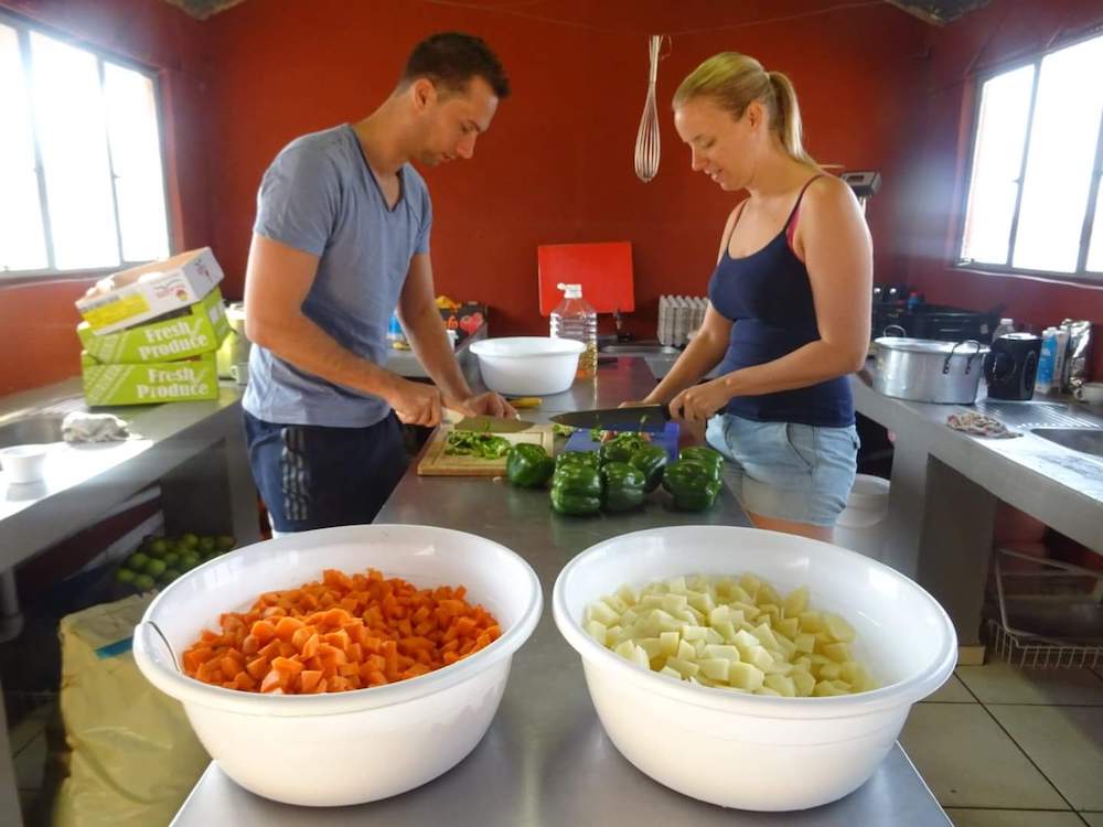 Esther and Johnny visit the Soup-kitchen